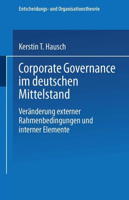 Corporate Governance im deutschen Mittelstand