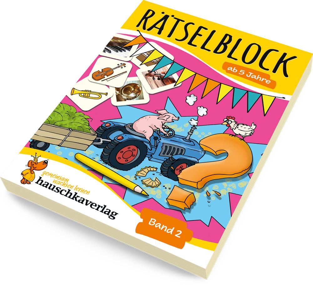 Rätselblock ab 5 Jahre, Band 2, A5-Block