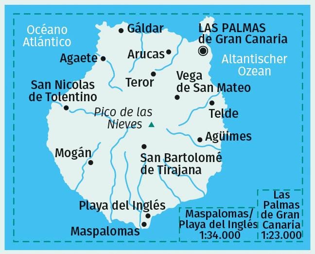 KOMPASS Wanderkarte 237 Gran Canaria 1:50.000