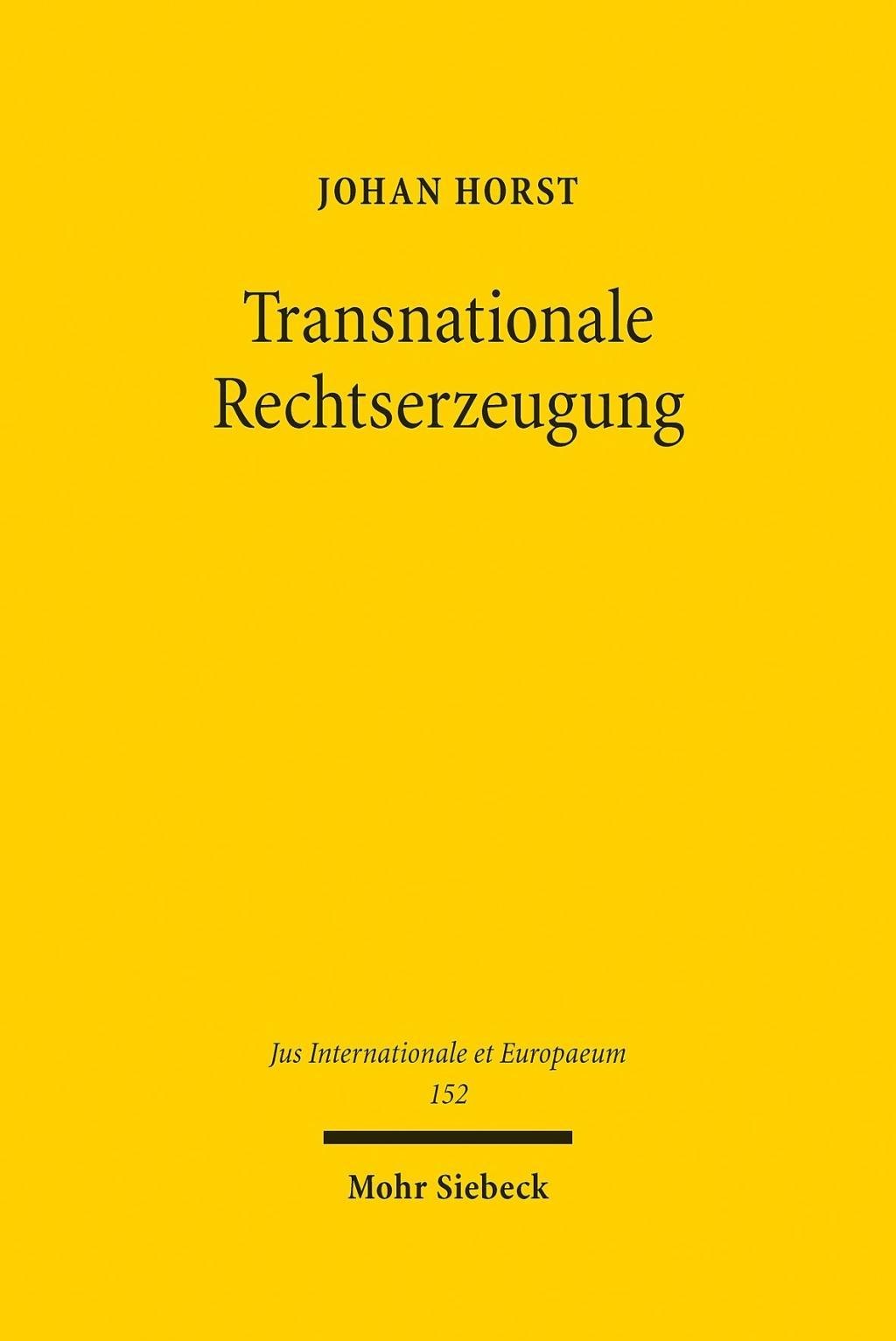 Transnationale Rechtserzeugung