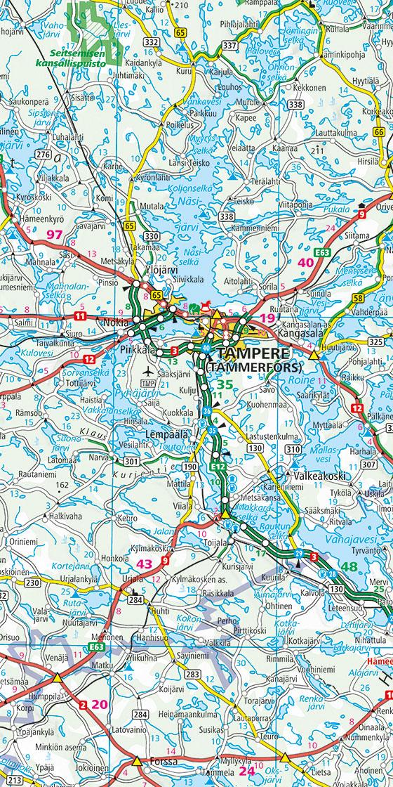 Finnland Suomi Strassenkarte 1:650 000