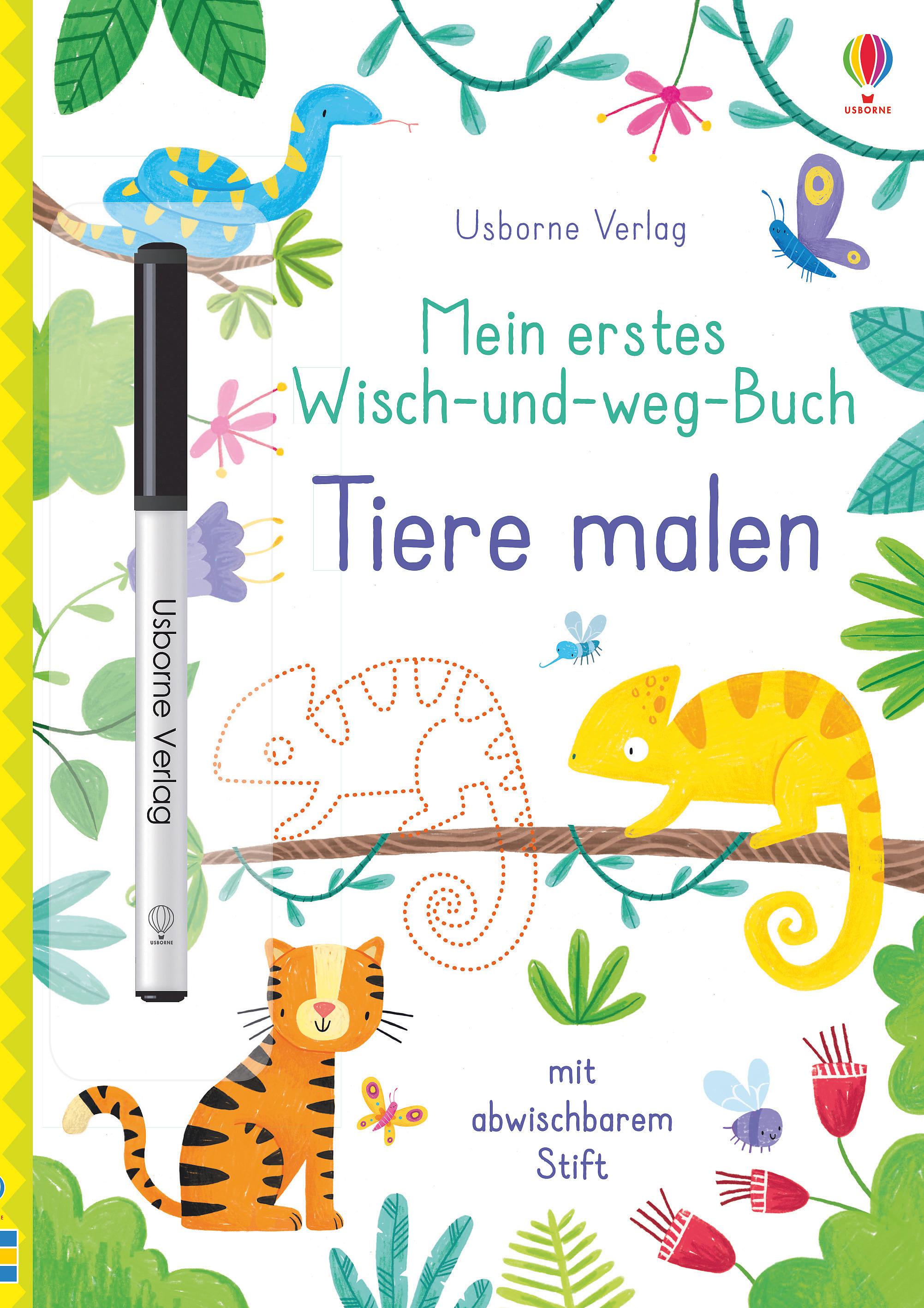 Mein erstes Wisch-und-weg-Buch: Tiere malen