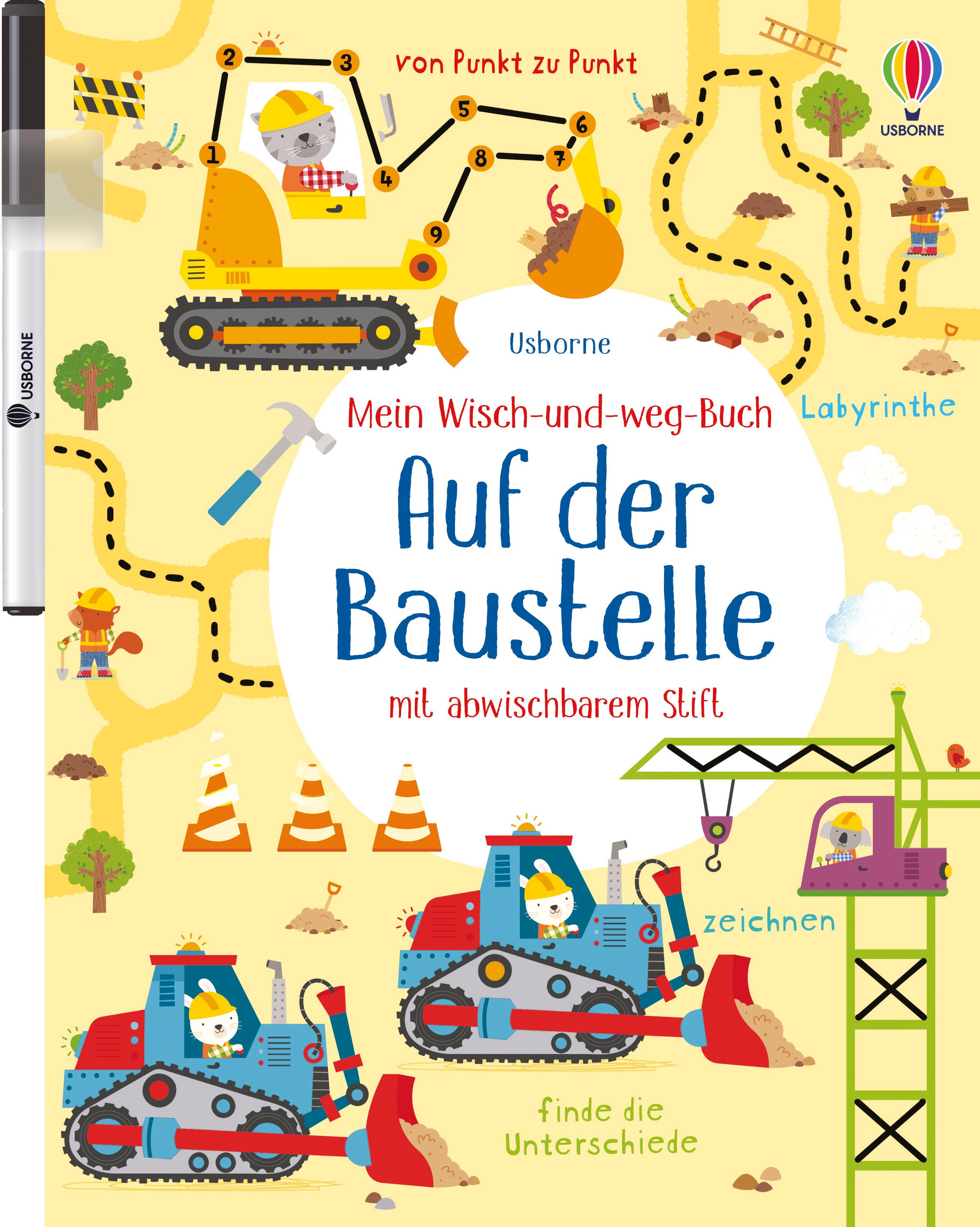 Mein Wisch-und-weg-Buch: Auf der Baustelle