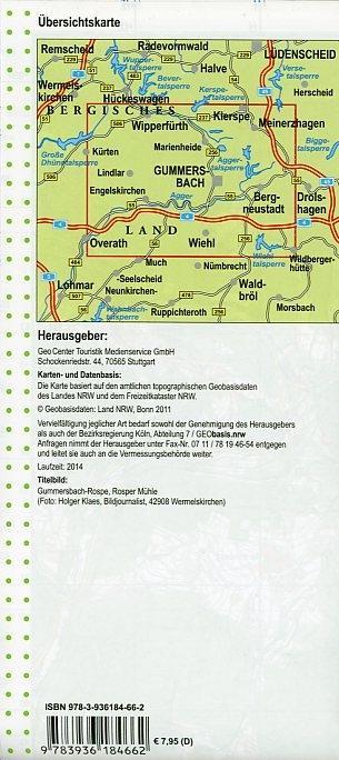 NRW-Wanderkarte 31. Oberbergisches Talsperrenland 1 : 25.000