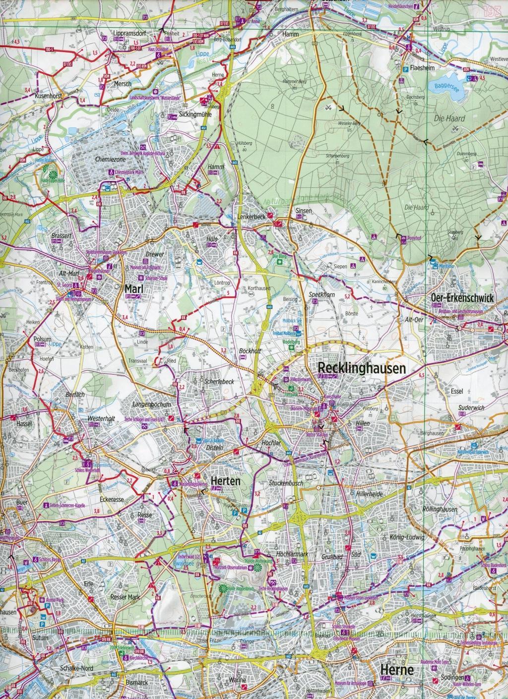 Bikeline Radkarte Deutschland Ruhrgebiet 1 : 75 000 (RK-NRW04)