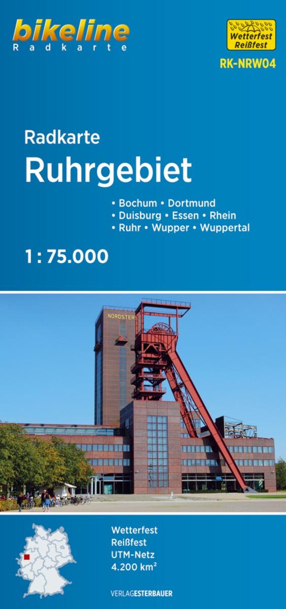 Bikeline Radkarte Deutschland Ruhrgebiet 1 : 75 000 (RK-NRW04)