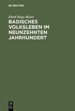 Badisches Volksleben im neunzehnten Jahrhundert