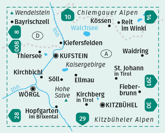 Kaisergebirge 1:50 000