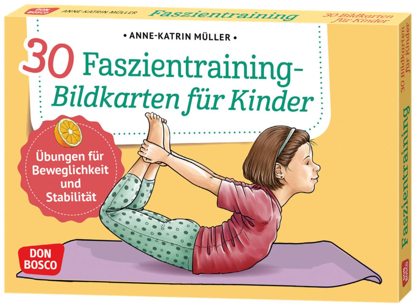 30 Faszientraining-Bildkarten für Kinder