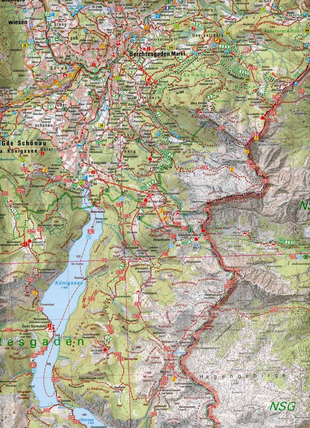 Berchtesgadener Alpen 1 : 50 000 (UK50-55)