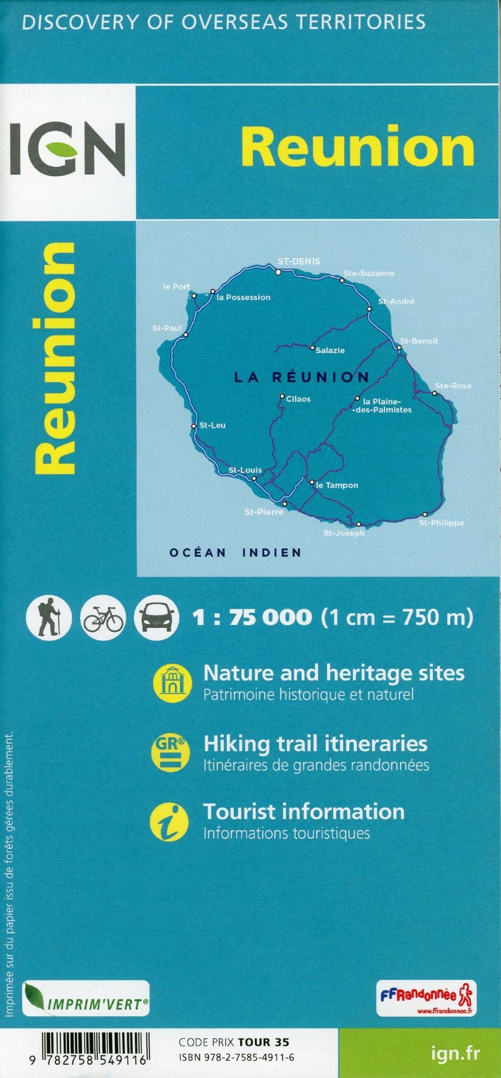 La Réunion 1:75 000