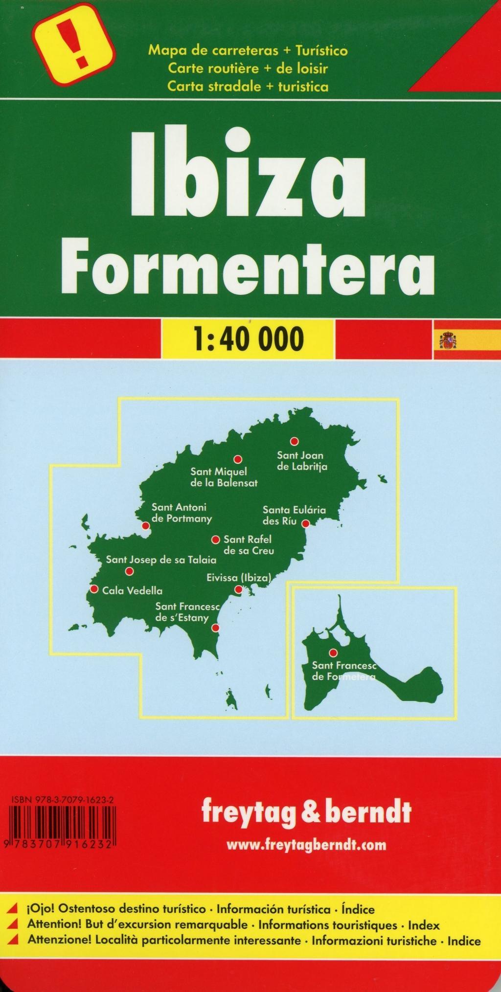 Ibiza . Formentera, Autokarte 1:40.000