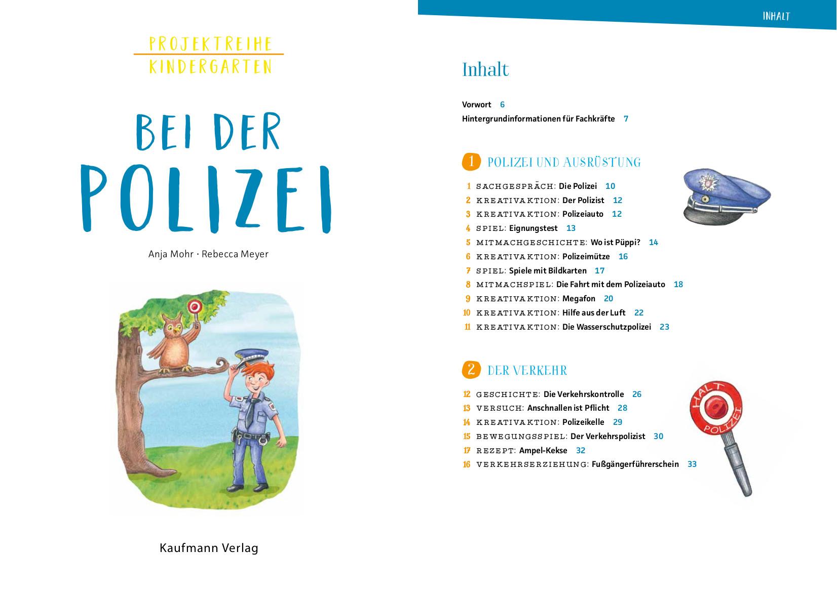 Projektreihe Kindergarten - Bei der Polizei