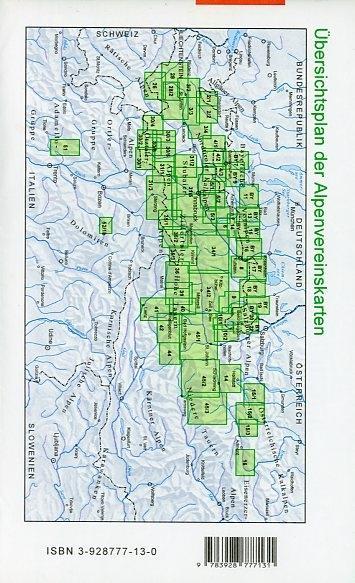 DAV Alpenvereinskarte 02/1 Allgäuer - Lechtaler Alpen - West 1 : 25 000