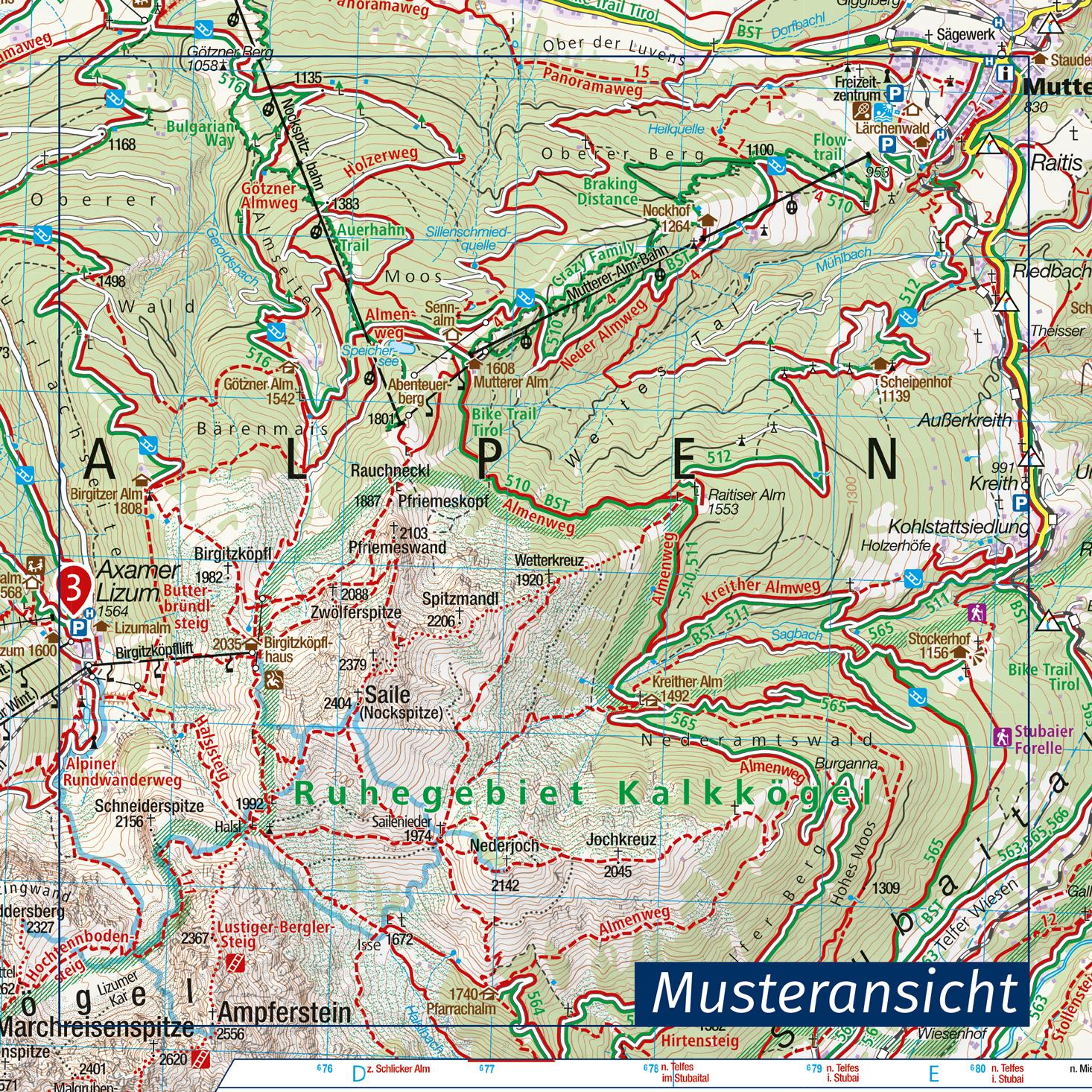 KOMPASS Wanderkarte 07 Werdenfelser Land mit Zugspitze 1:25.000