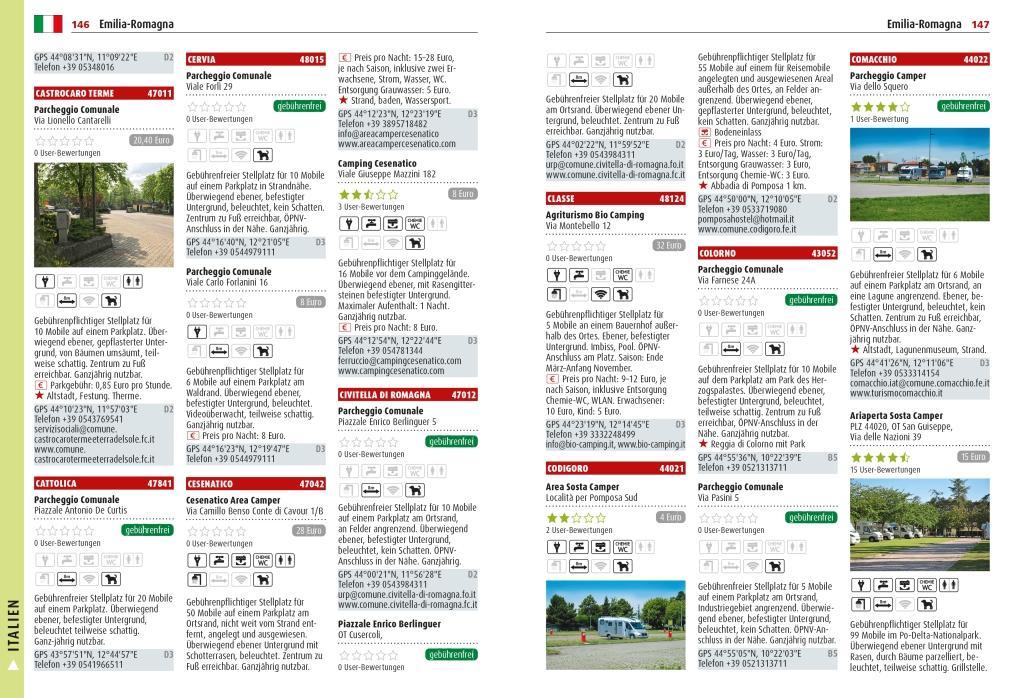 Stellplatz-Atlas Italien 2020/2021 Promobil
