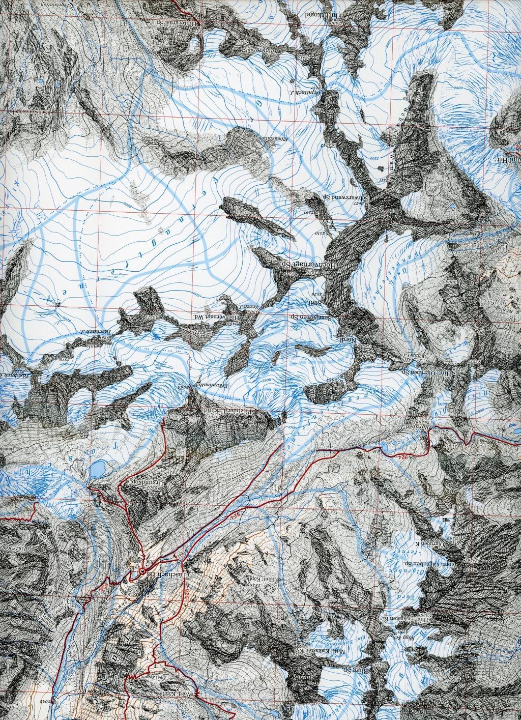 DAV Alpenvereinskarte 30/2 Ötztaler Alpen Weißkugel 1 : 25 000