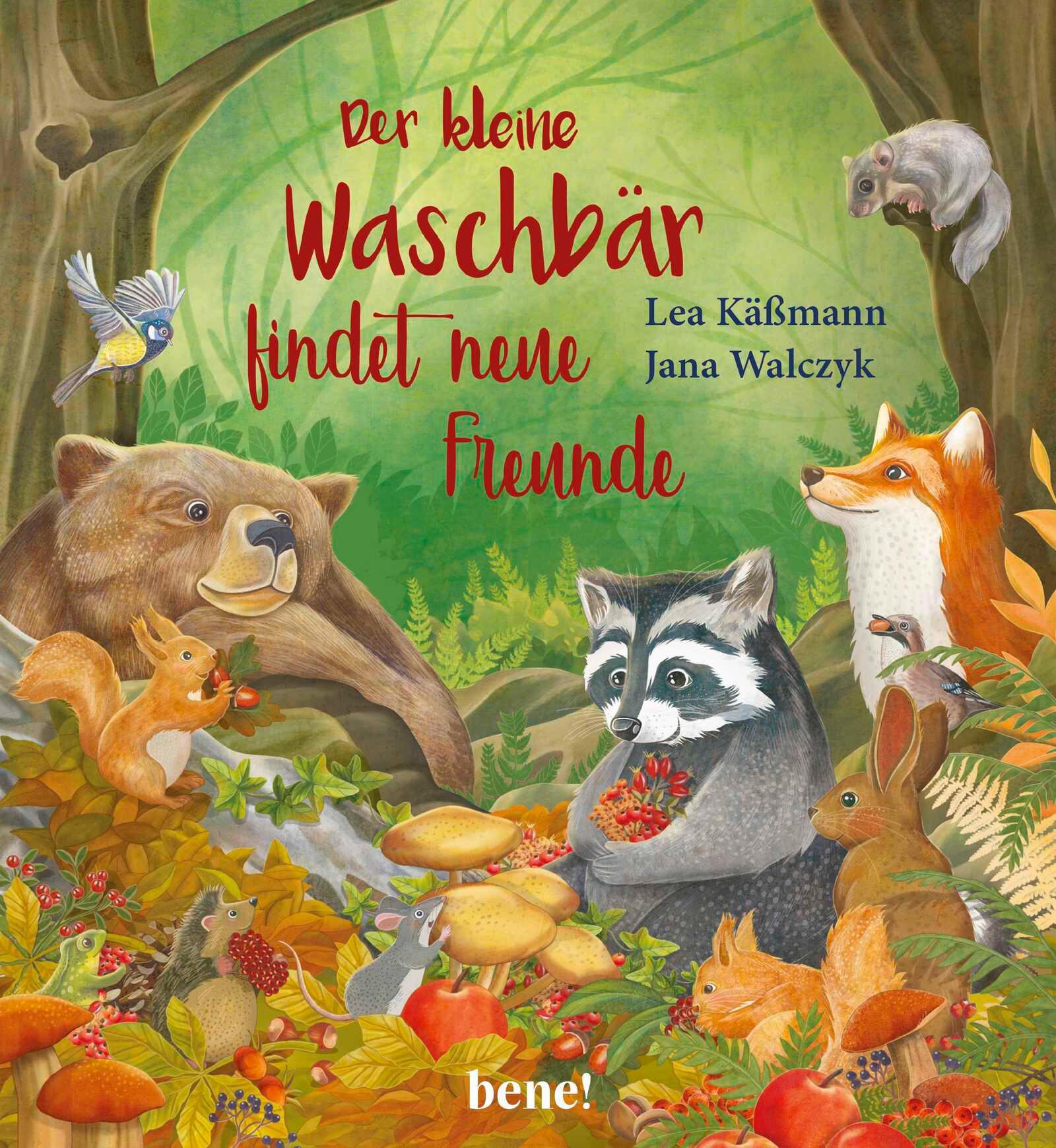 Der kleine Waschbär findet neue Freunde - ein Bilderbuch für Kinder ab 2 Jahren