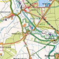 Naturpark Niederlausitzer Heidelandschaft - Kurstadt Bad Liebenwerda - Mühlberg - Schradenland 1:50 000