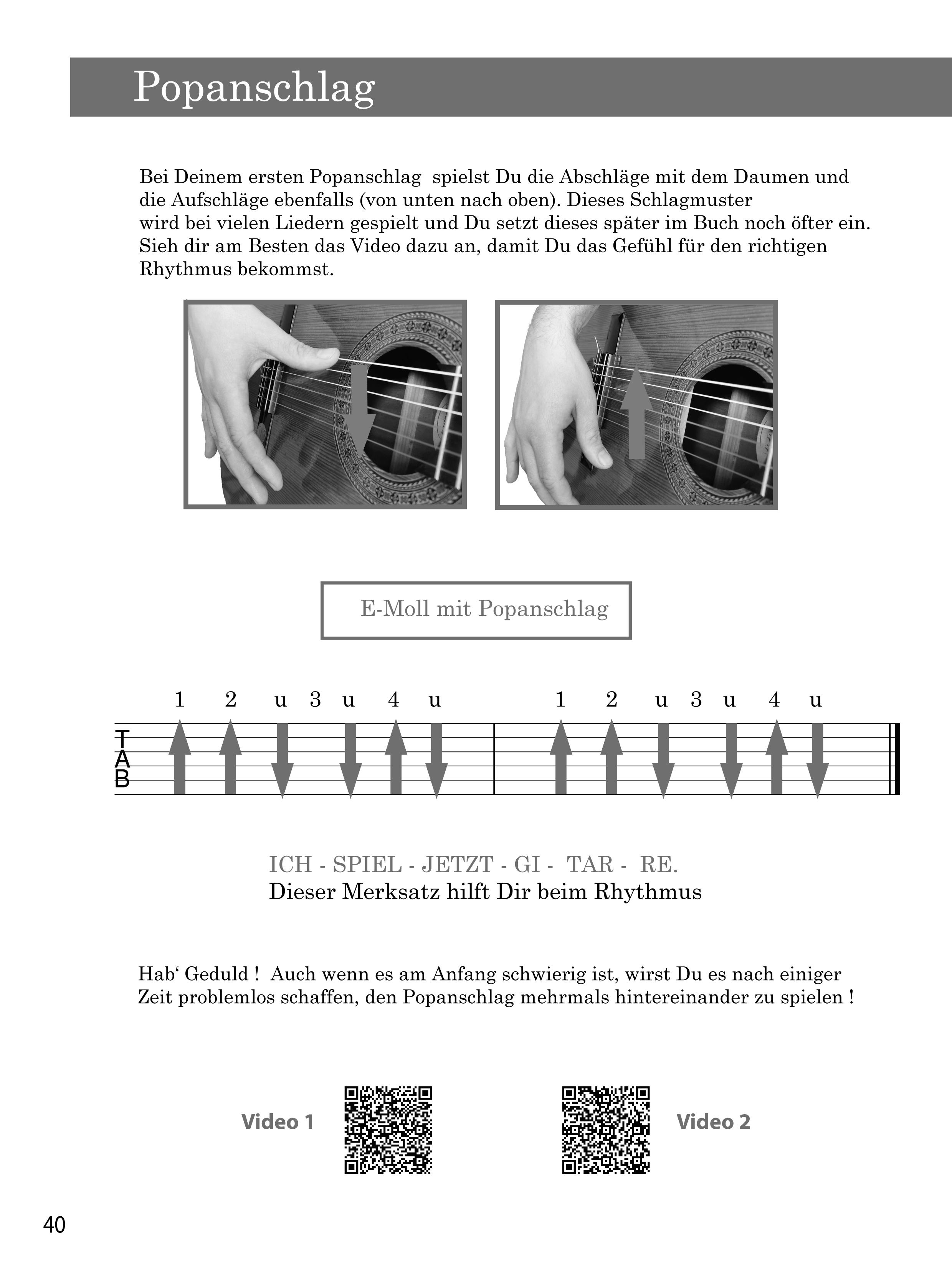 Gitarre lernen leicht gemacht für Erwachsene mit Audio und Lehrvideos