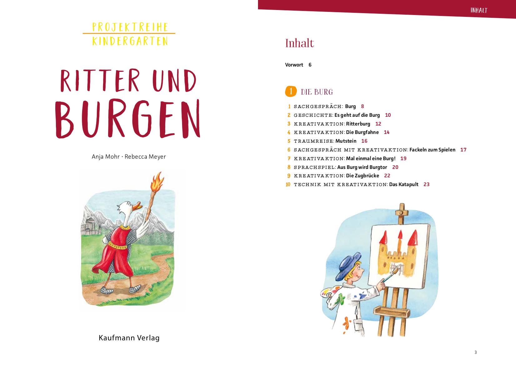 Projektreihe Kindergarten - Ritter und Burgen