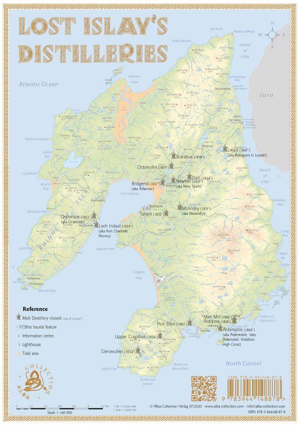 Whisky Distilleries Islay - Tasting Map