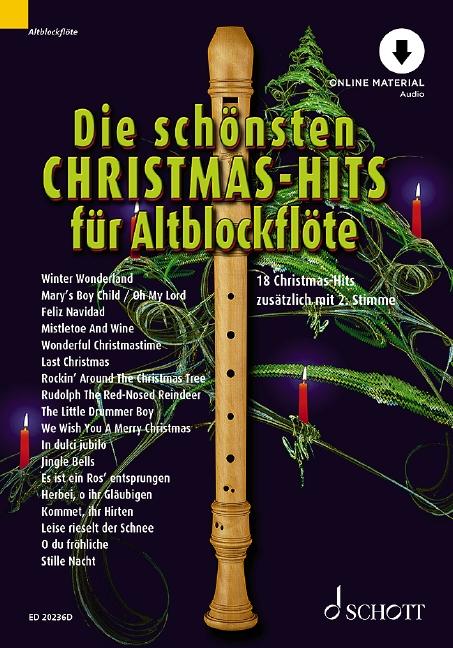 Die schönsten Christmas-Hits für Alt-Blockflöte