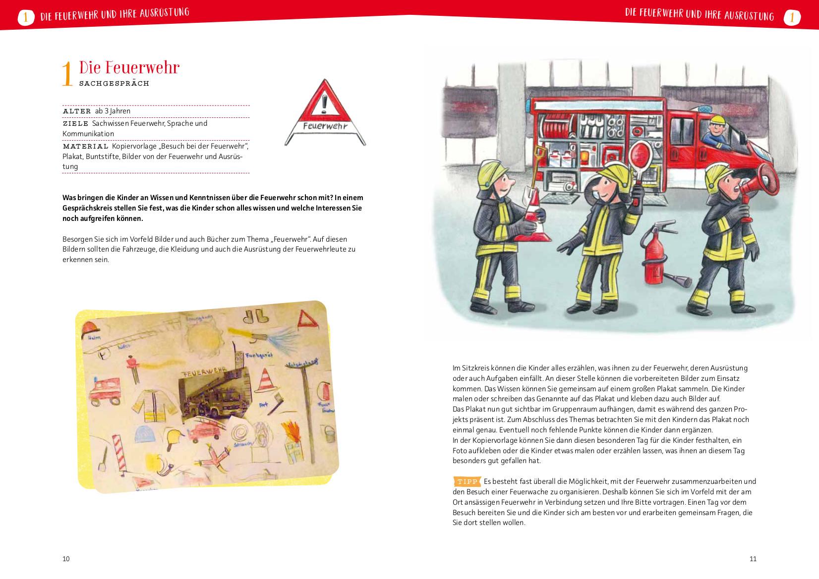 Projektreihe Kindergarten - Bei der Feuerwehr