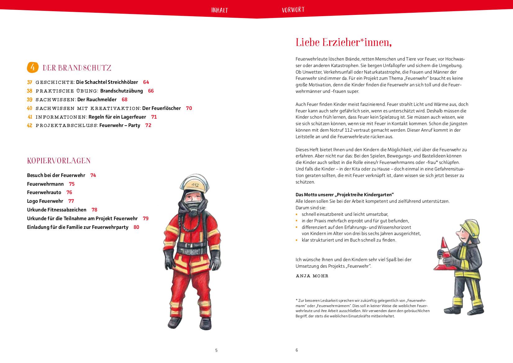 Projektreihe Kindergarten - Bei der Feuerwehr