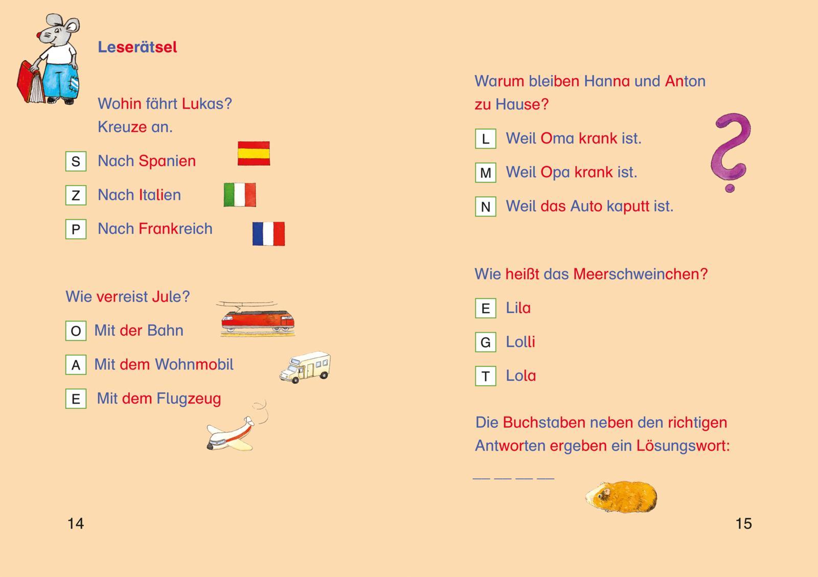 LESEMAUS zum Lesenlernen Sammelbände: Die besten Ferien-Silben-Geschichten