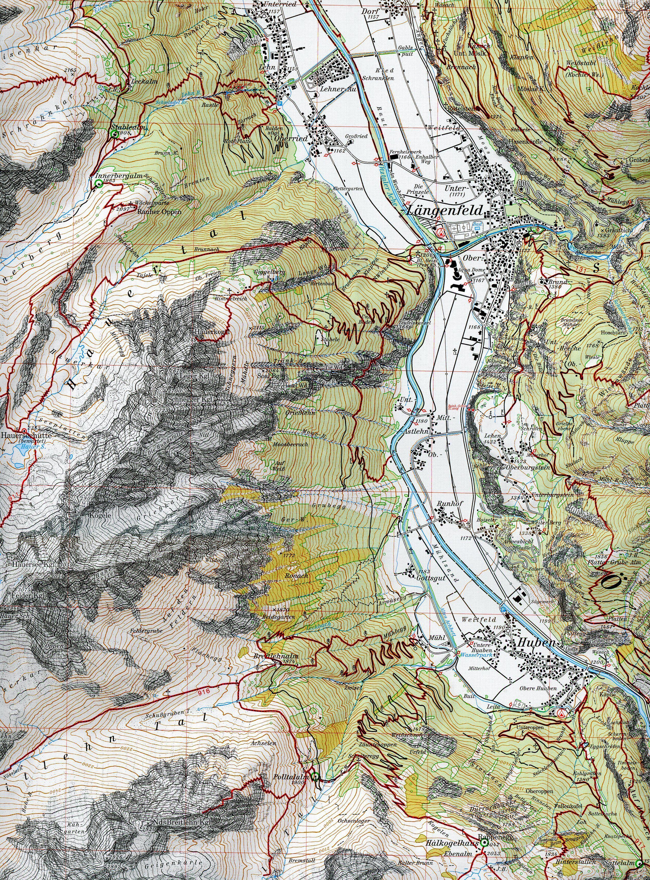 Ötztaler Alpen, Geigenkamm 1:25 000