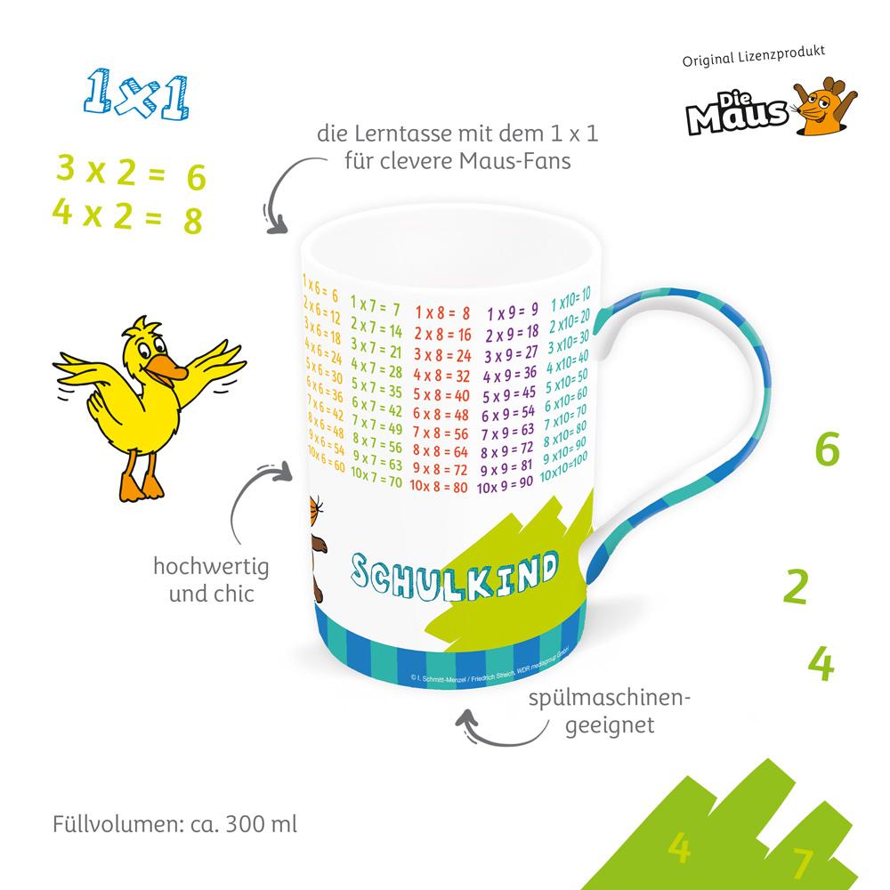 Trötsch Die Maus Lieblingstasse Lerntasse 1X1 Die Maus