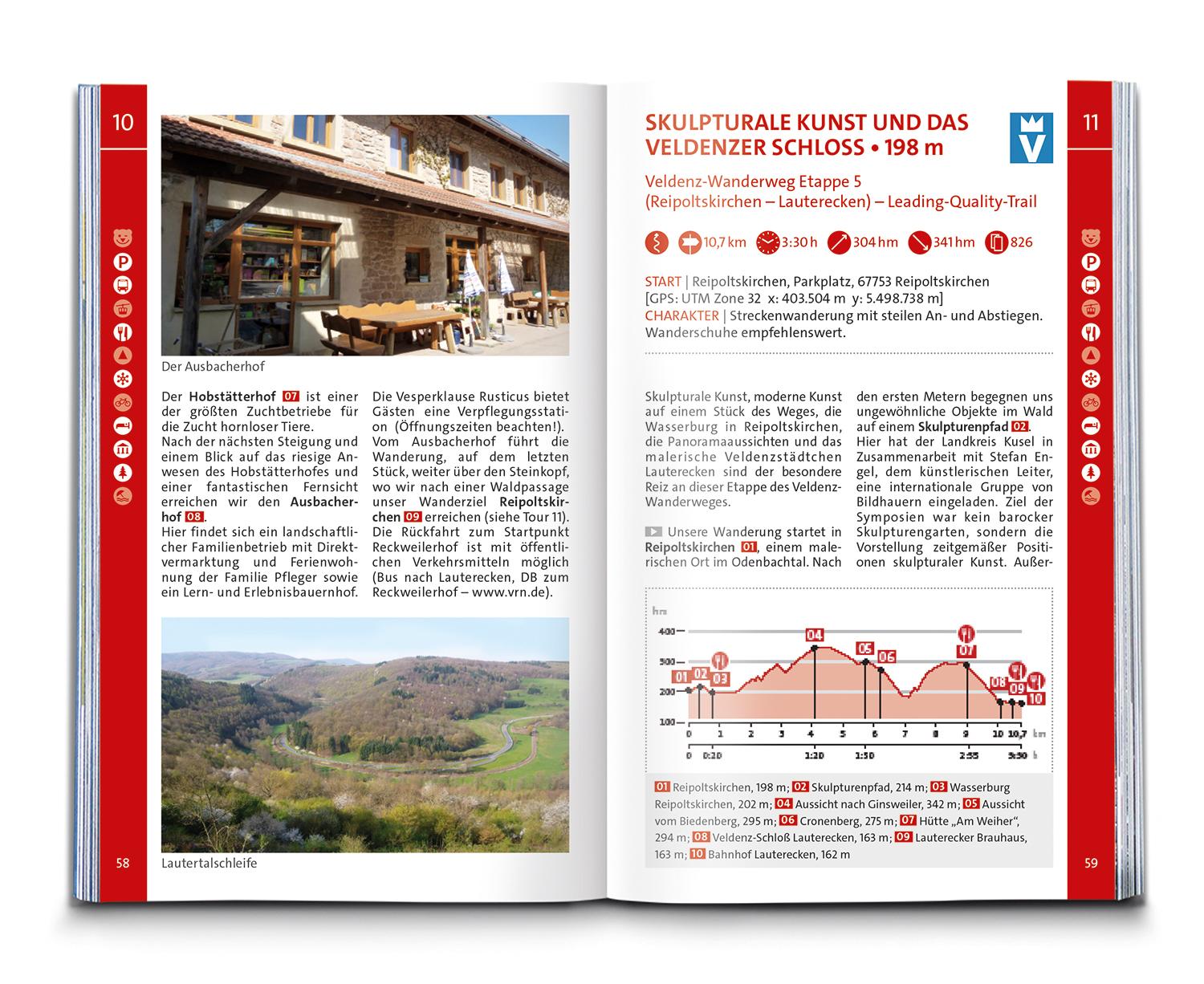 KOMPASS Wanderführer Nordpfälzer Bergland, Rheinhessen, 50 Touren