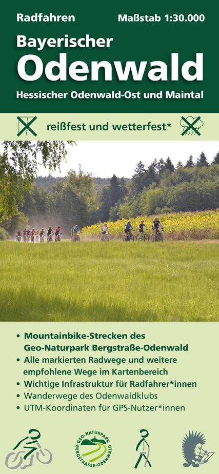 Radfahren, Bayerischer Odenwald / Hessischer Odenwald-Ost und Maintal 1:30.000