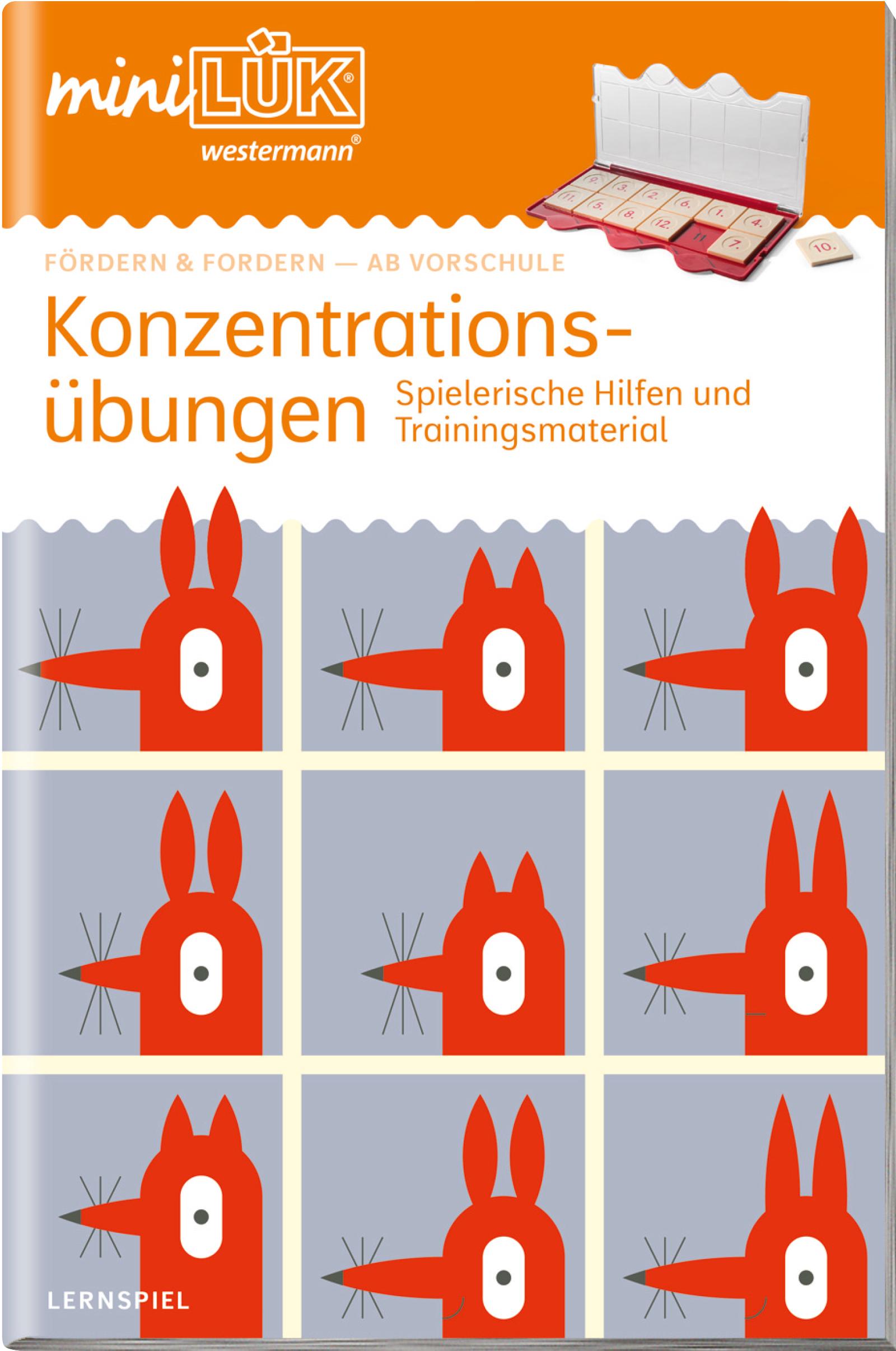 miniLÜK. Fördern & Fordern: Konzentrationsübungen. Vorschule/1./2. Klasse