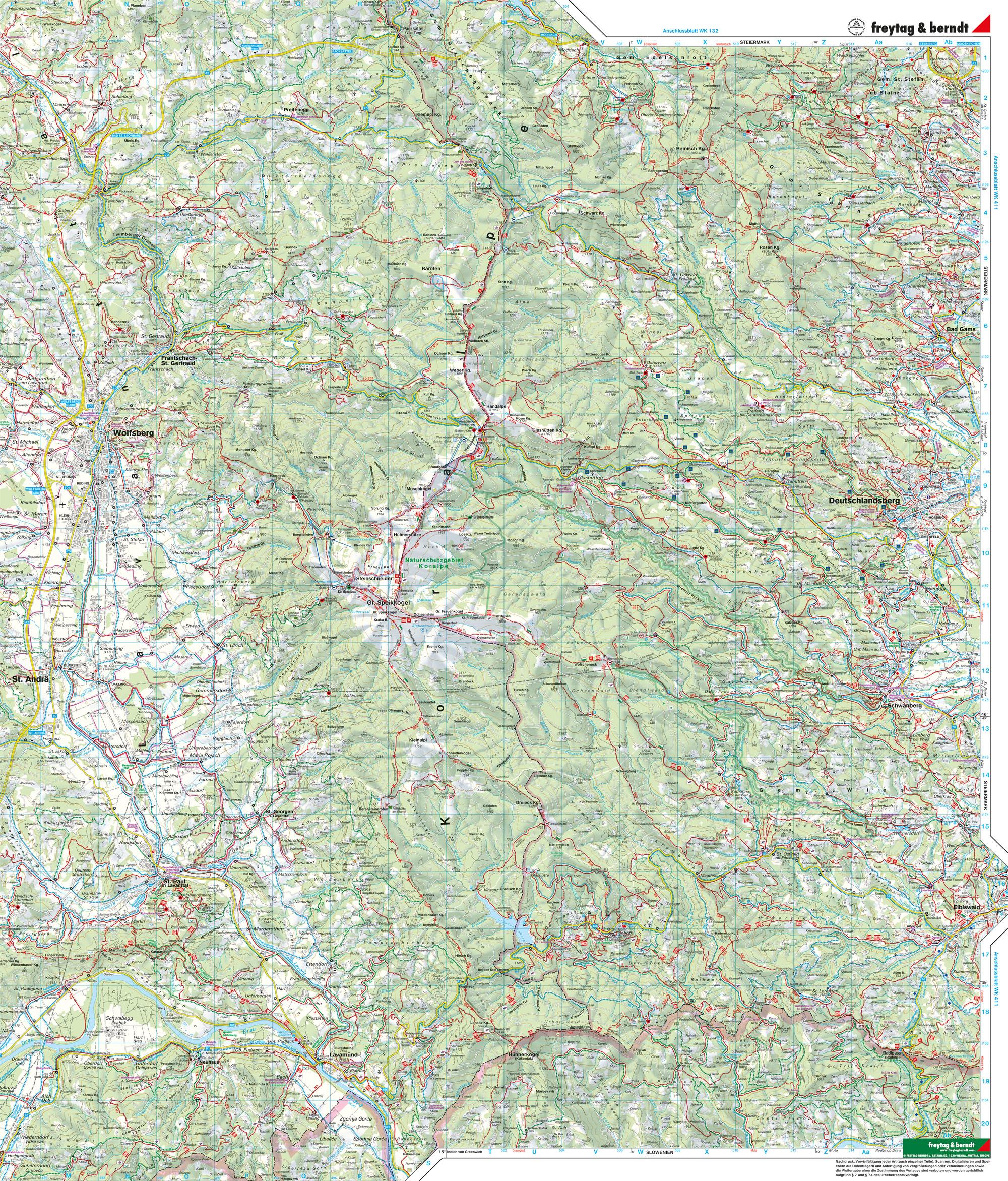 Saualpe - Lavanttal - Koralpe - Region Schilcherheimat 1 : 50 000. WK 237