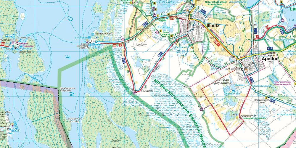 Neusiedler See - Eisenstadt - Leithagebirge - Rust - Sopron - Seewinkel Nationalpark 1 : 50 000. WK 271