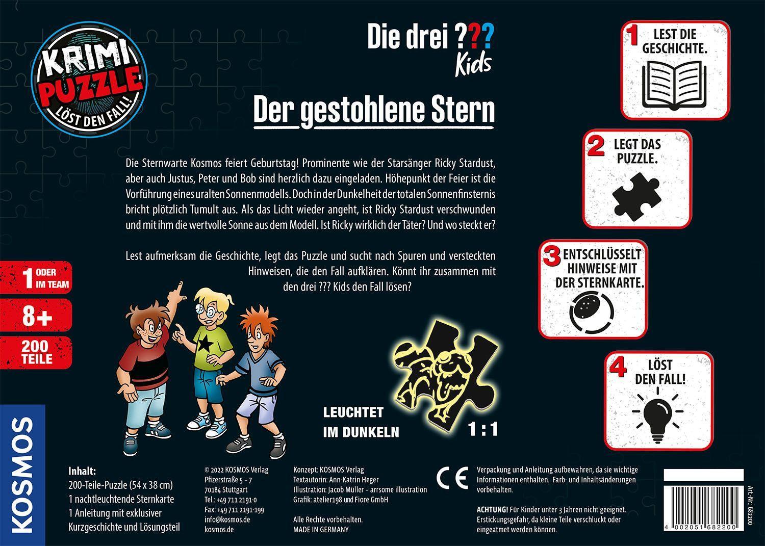 Krimi-Puzzle: Die drei ??? Kids - Der gestohlene Stern (drei Fragezeichen)