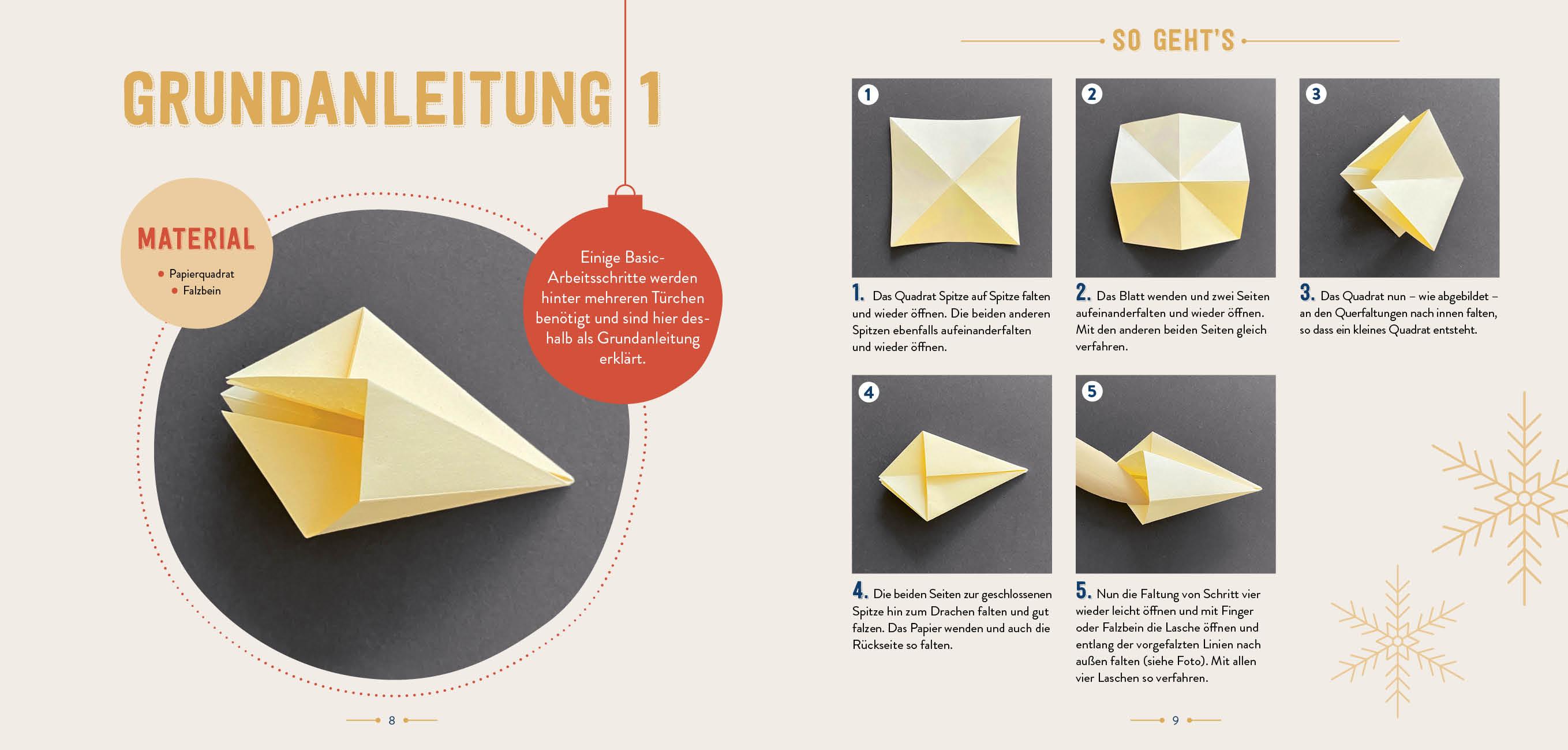 Mein Adventskalender-Buch: Origami Christmas