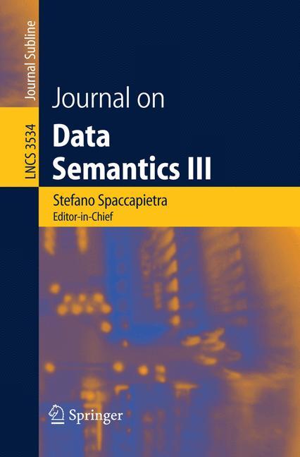 Journal on Data Semantics III