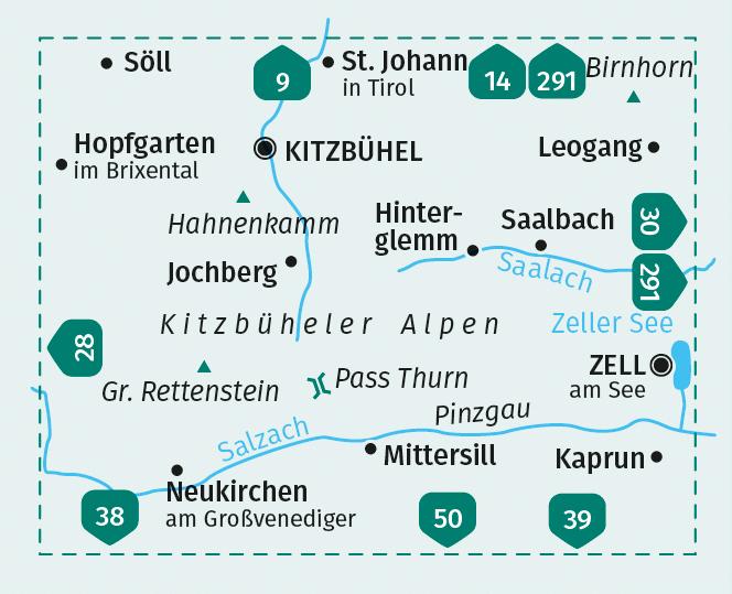 KOMPASS Wanderkarte 29 Kitzbüheler Alpen 1:50.000