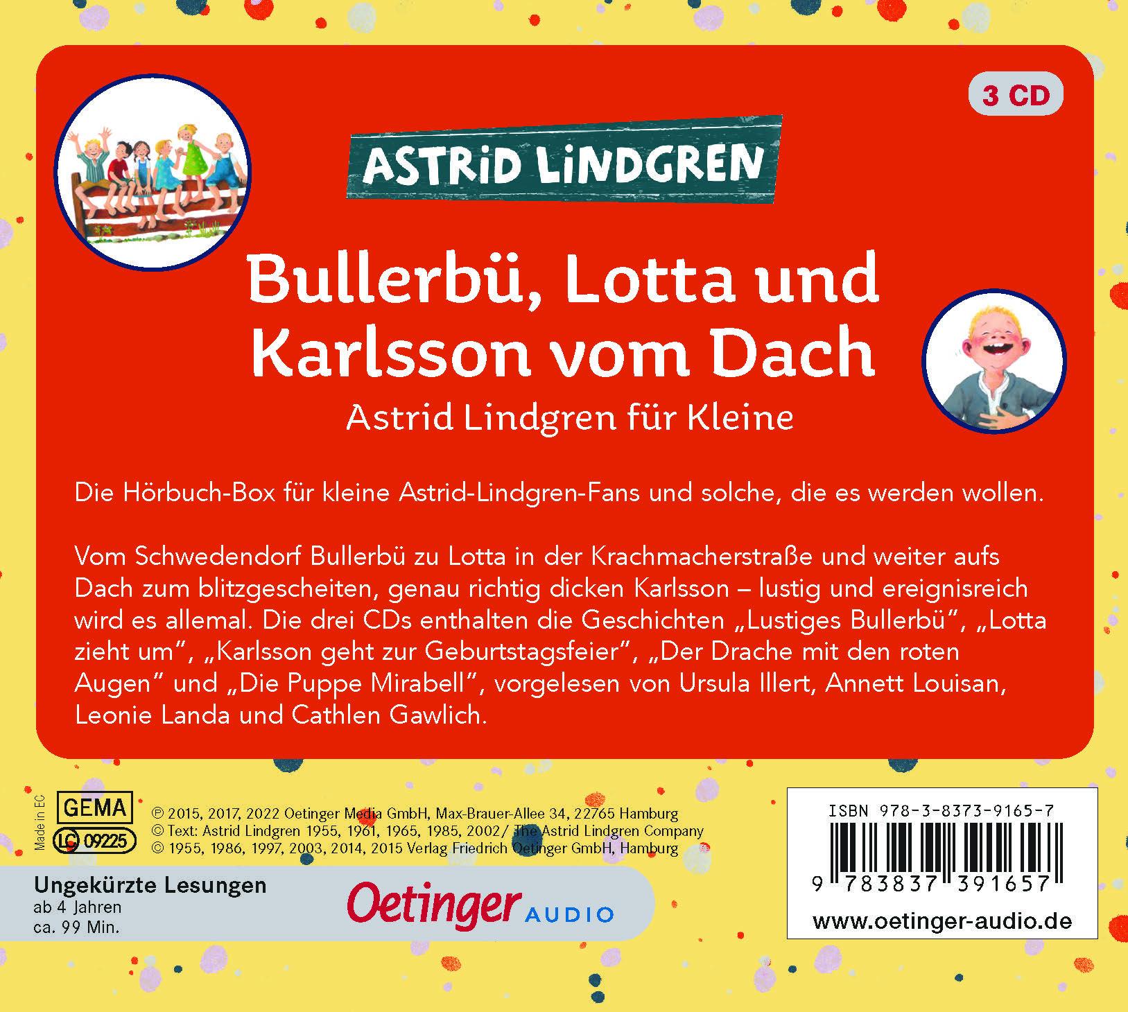 Bullerbü, Lotta und Karlsson vom Dach