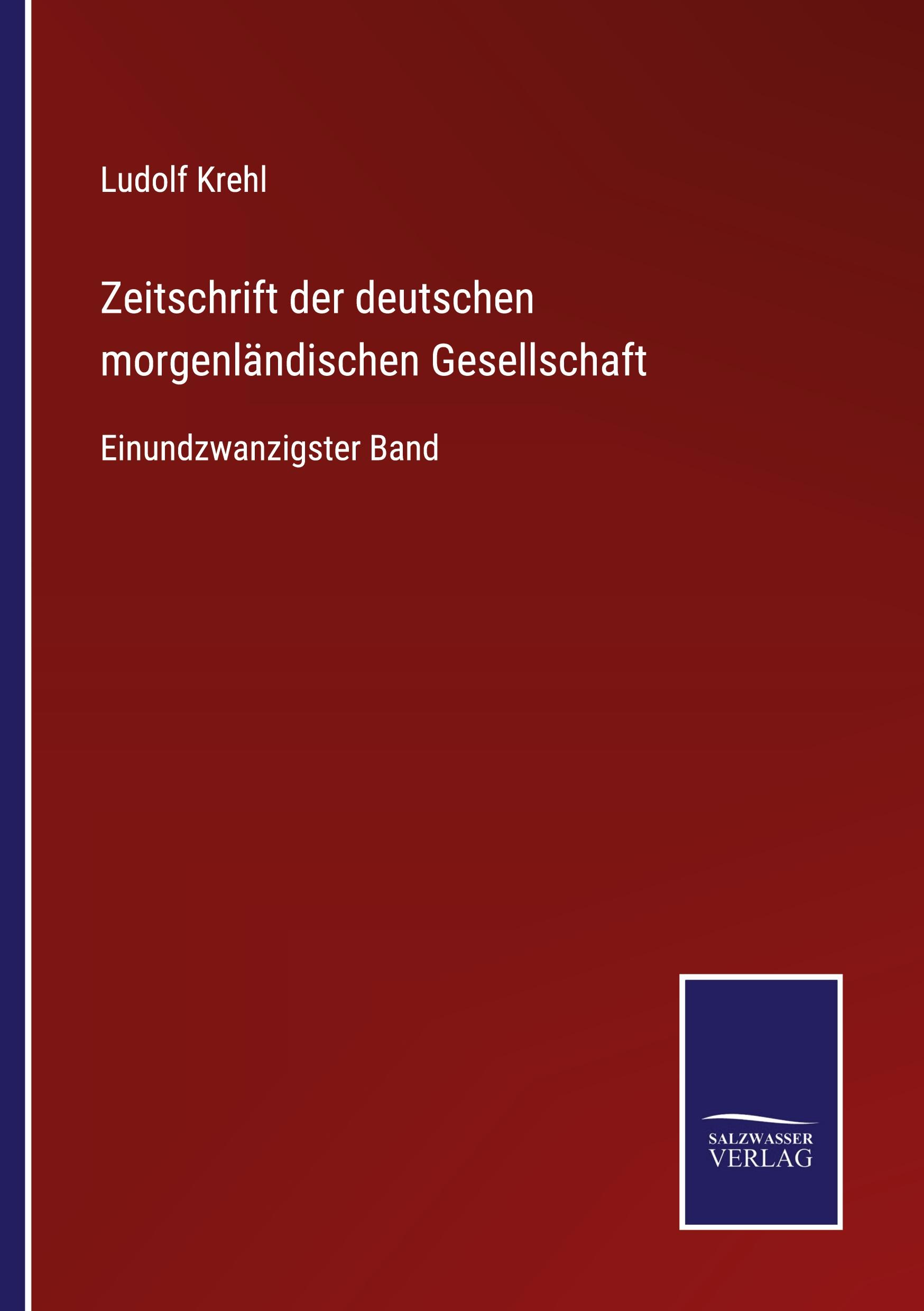 Zeitschrift der deutschen morgenländischen Gesellschaft