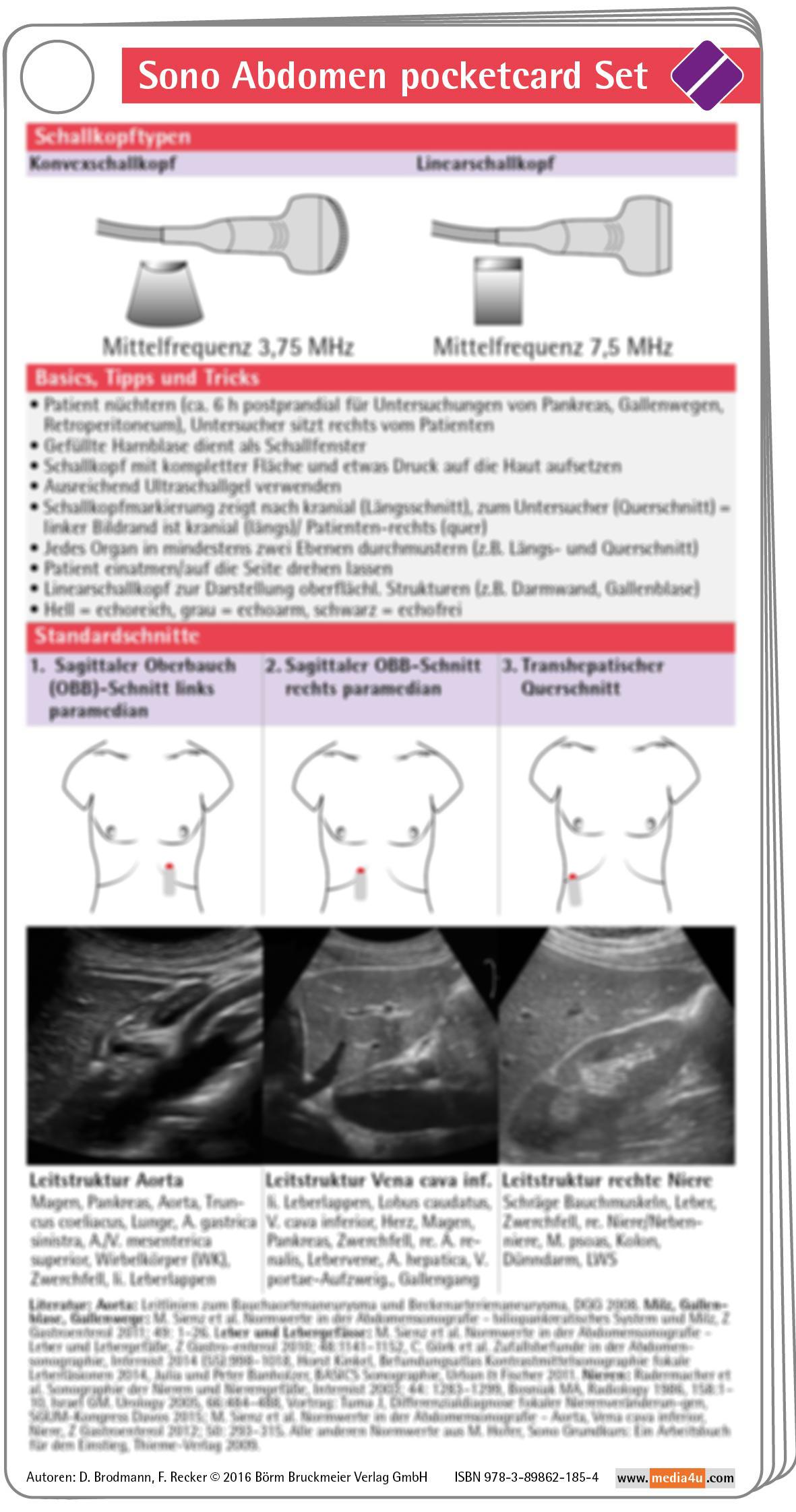 Sono Abdomen pocketcard Set