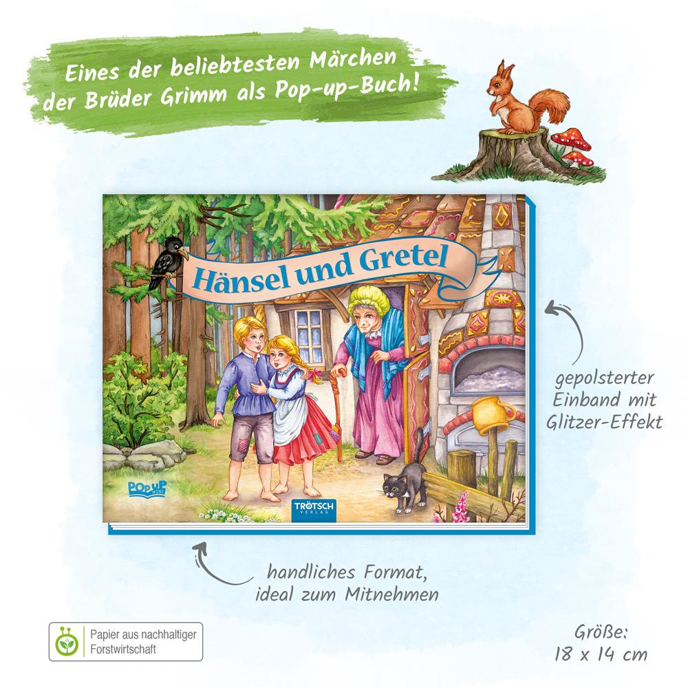 Trötsch Märchenbuch Pop-up-Buch Hänsel und Gretel