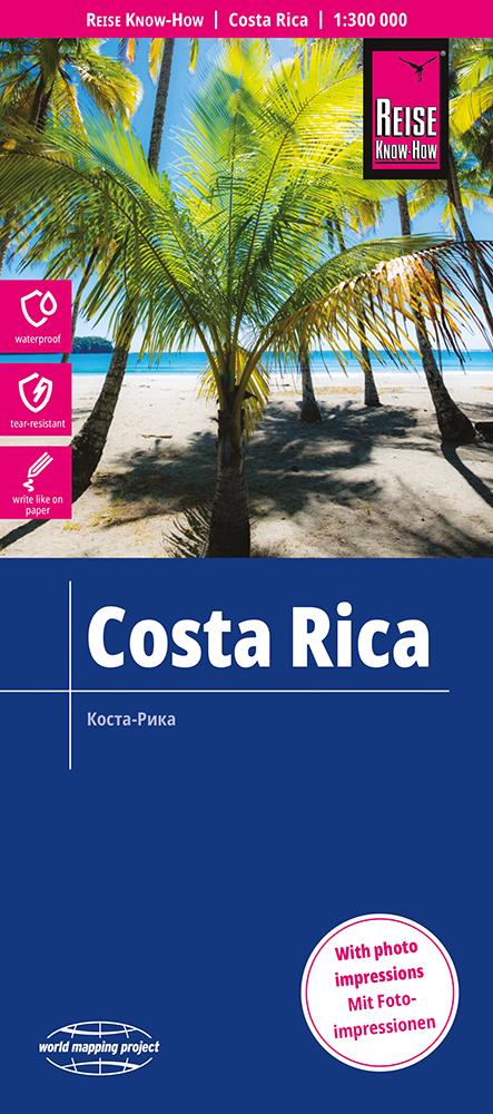 Reise Know-How Landkarte Costa Rica 1:300.000