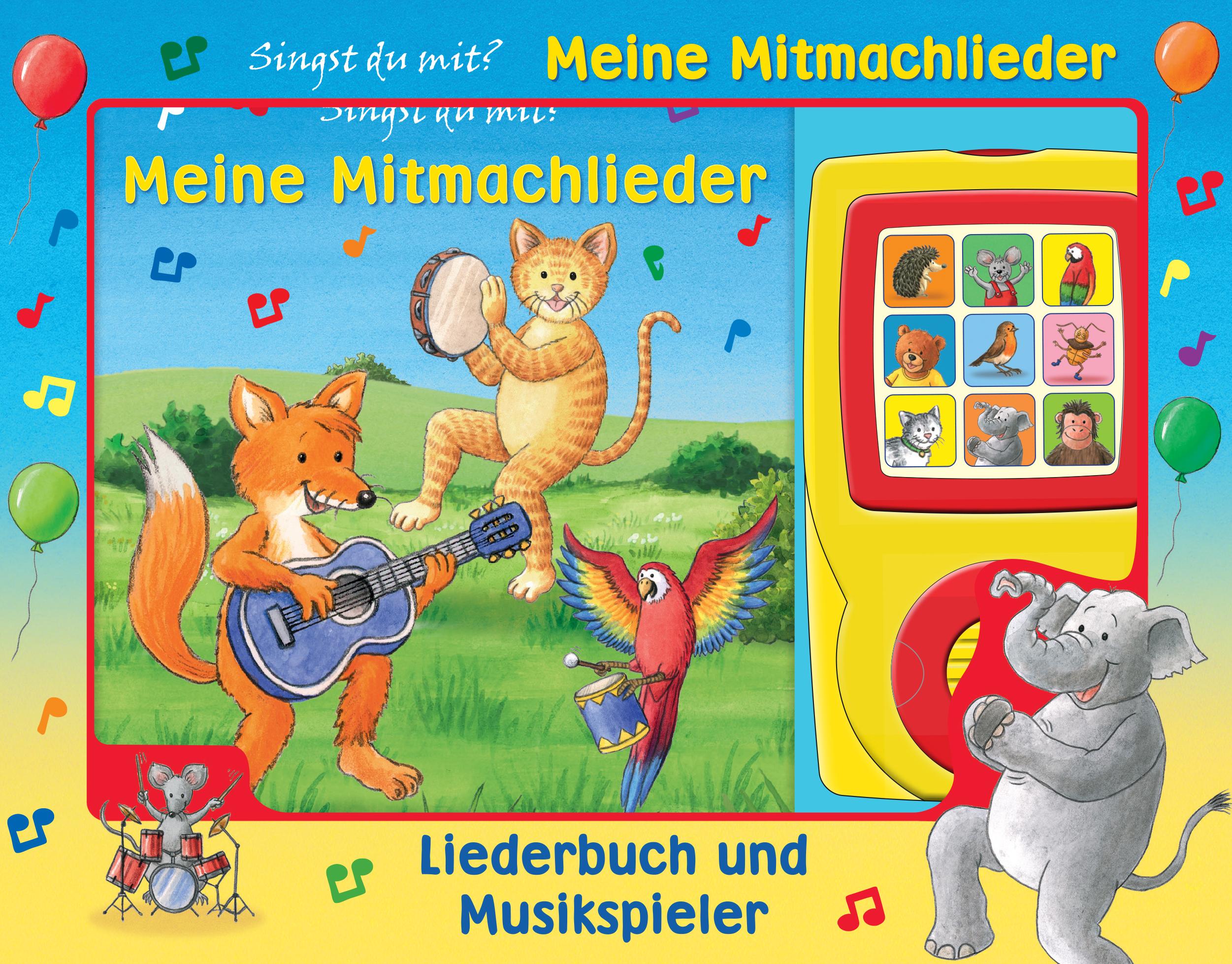 Meine Mitmachlieder - Liederbuch und Musikspieler - Pappbilderbuch mit 15 beliebten Kinderliedern