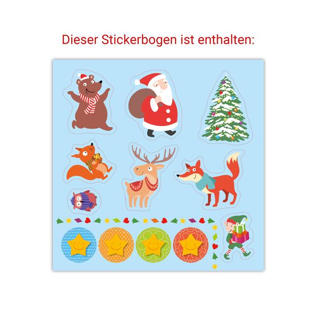 Ravensburger Schnipp-Schnapp Schneiden lernen Weihnachten - Schneiden und Kleben ab 3 Jahren - Block mit Belohnungsstickern und Profi-Urkunde - Perforierte Seiten