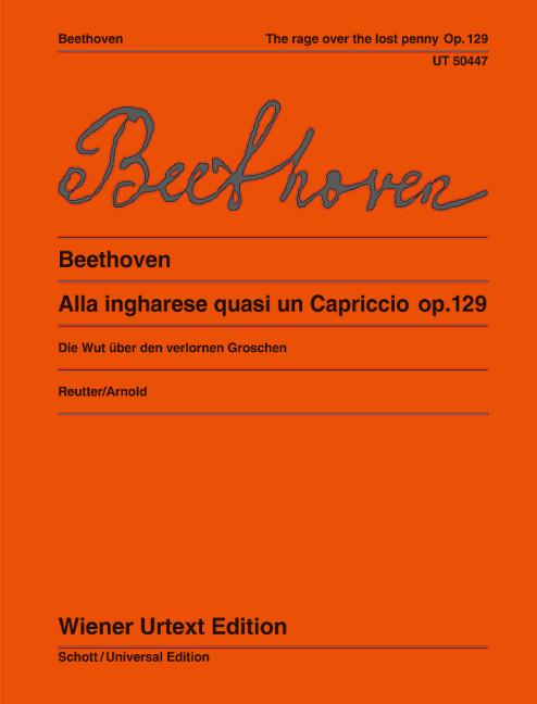 Die Wut über den verlorenen Groschen. op. 129. Klavier.