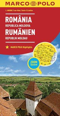 MARCO POLO Länderkarte Rumänien, Republik Moldau 1:800.000